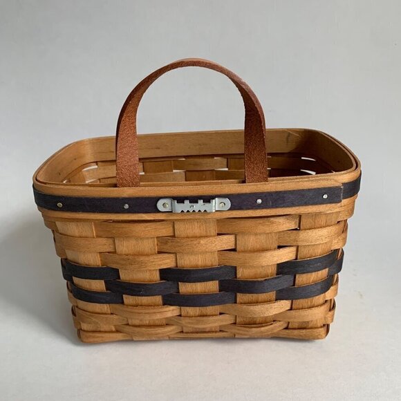 Bradford Basket Company 1990s Hanging Handwoven Vintage Basket - Picture 4 of 8